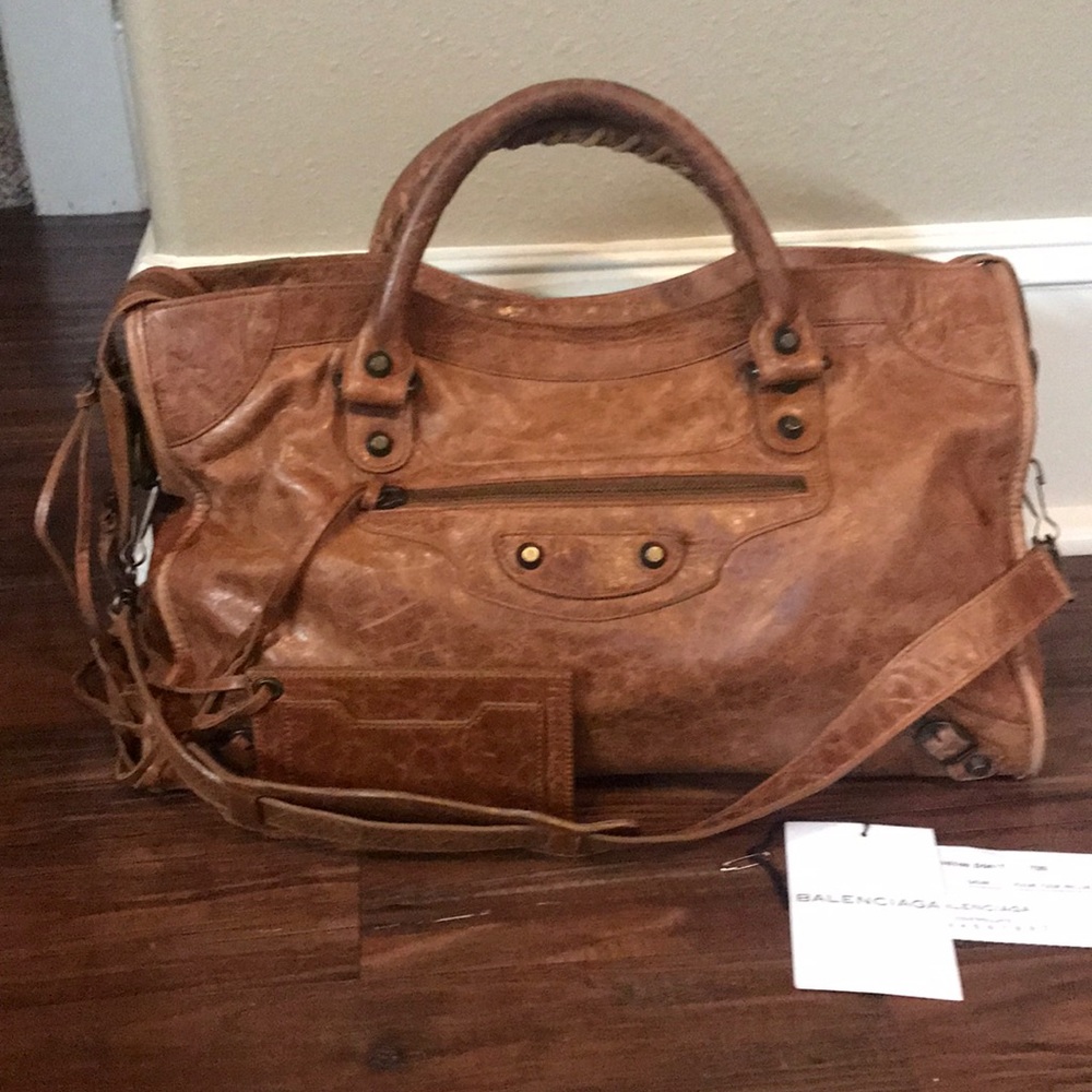 Balenciaga Classic City Bag Leather Brown